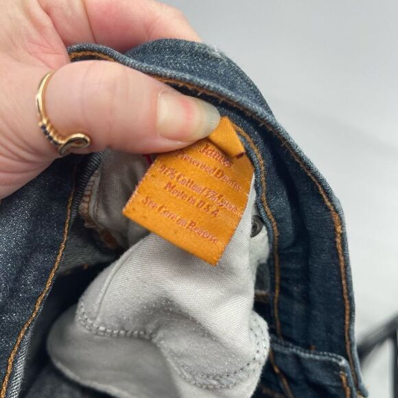 James Jeans Women's Dry Aged Bootcut Low Rise Dark Wash Denim Blue Size 32 - Picture 13 of 14